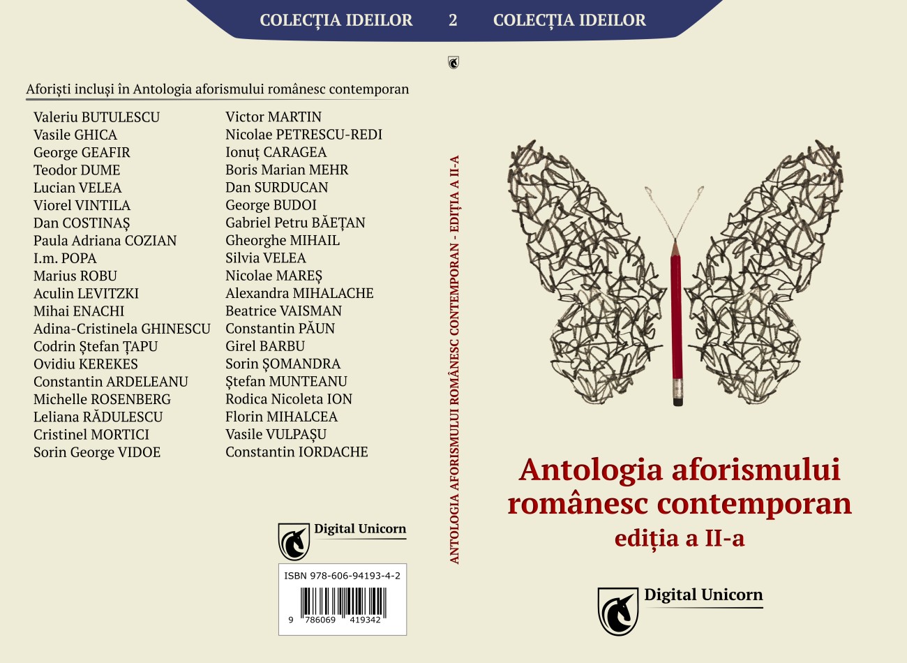 Antologia aforismului romanesc contemporan - coperta 1300x950